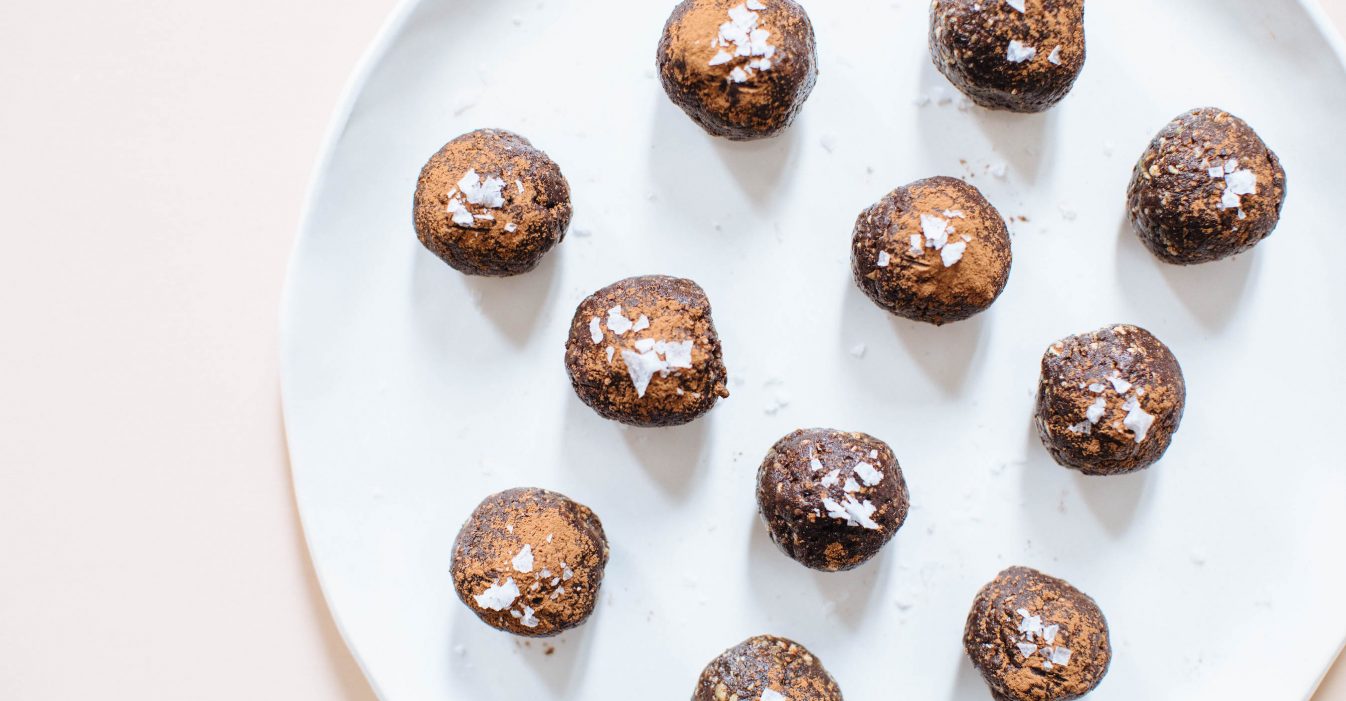 Chocolate Espresso Tahini Energy Balls | Nutrition Stripped