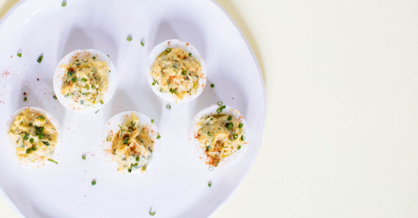 Fresh Herb Deviled Eggs | Nutrition Stripped