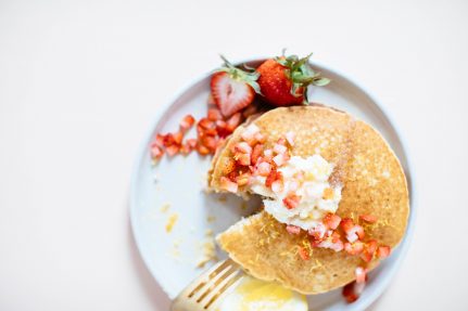 Healthy Lemon Ricotta Pancakes | Nutrition Stripped