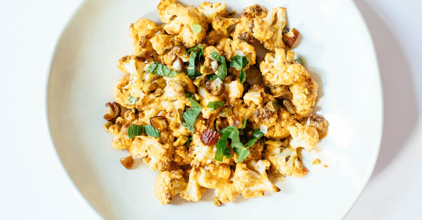 Spicy Tahini Roasted Cauliflower | Nutrition Stripped