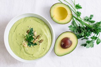 Avocado Asparagus Gazpacho Soup | Nutrition Stripped #healthyrecipe #gazpacho #vegan #glutenfree #paleo