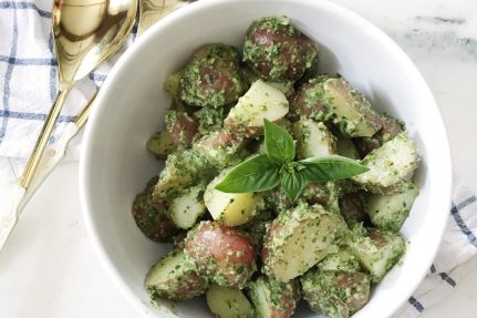 Basil Pesto Potato Salad | Nutrition Stripped