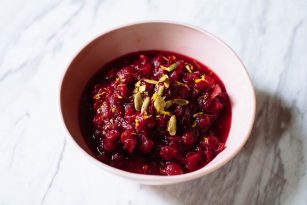 Homemade Pomegranate Cranberry Sauce recipe on Nutrition Stripped