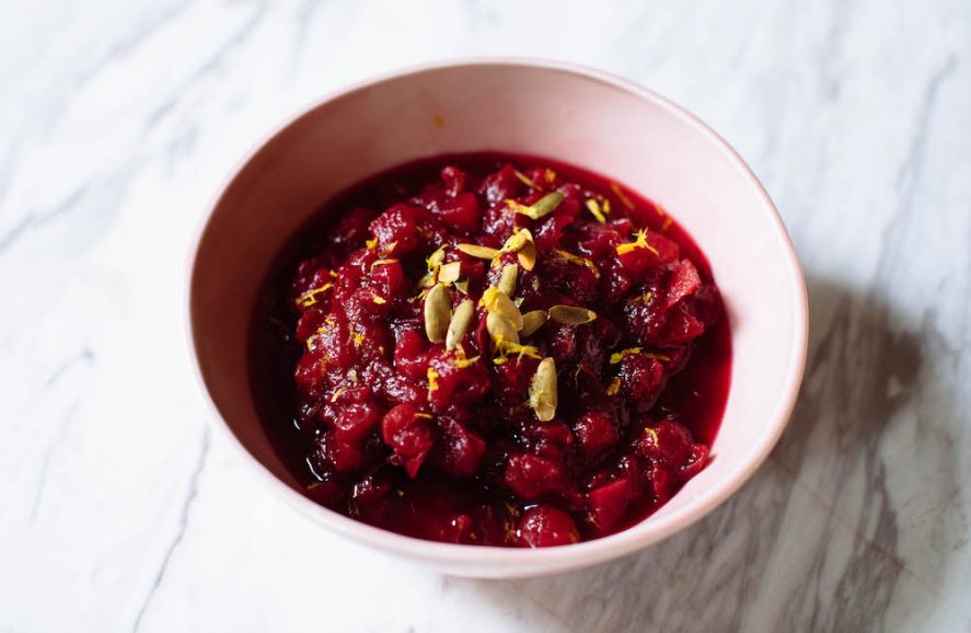 Homemade Pomegranate Cranberry Sauce recipe on Nutrition Stripped