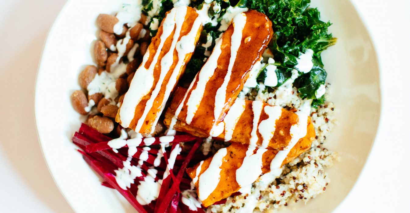 Buffalo Tempeh Nourish Bowl | Nutrition Stripped