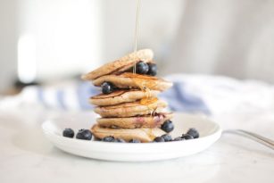 Fluffy Gluten Free Blueberry Pancakes | Nutrition Stripped