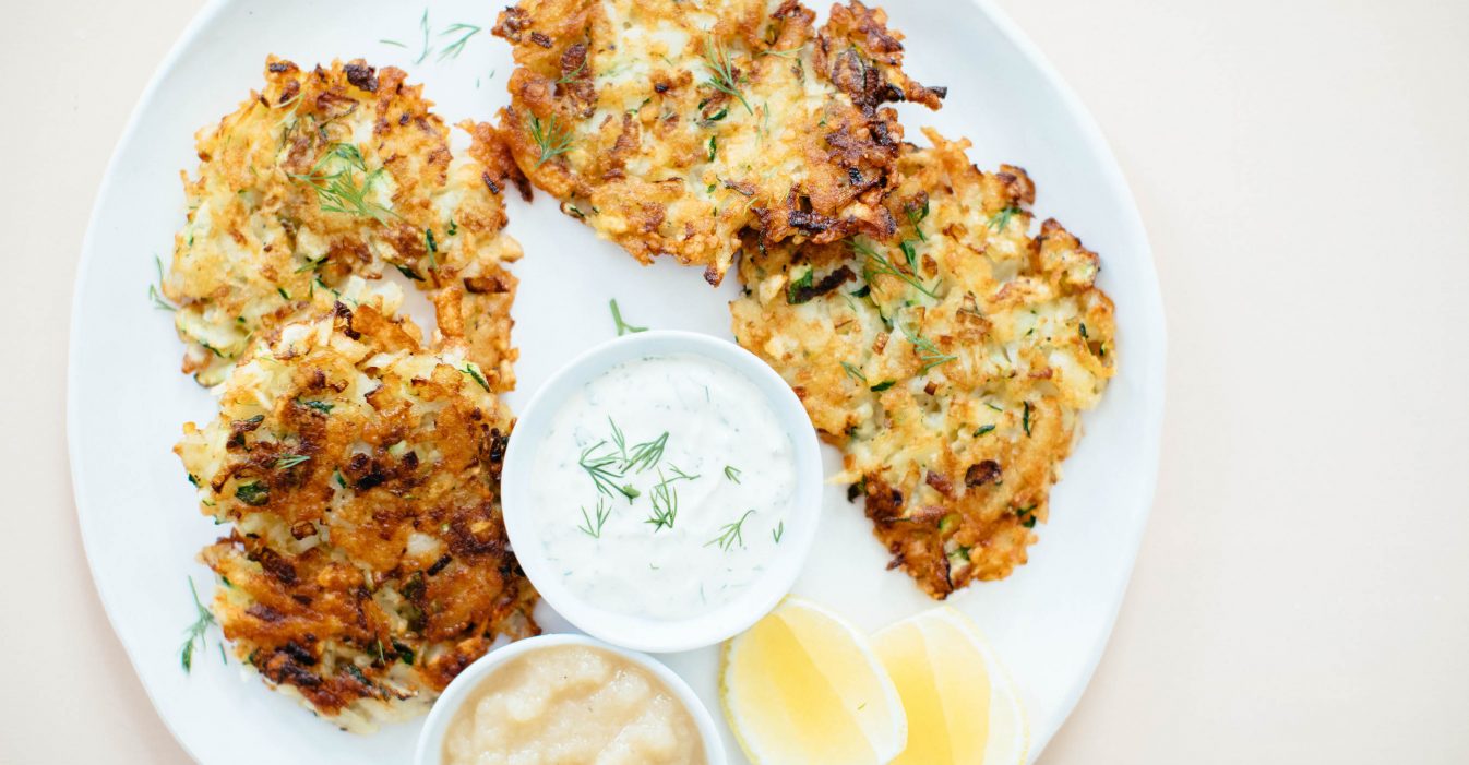 Crispy Zucchini Potato Pancakes | Nutrition Stripped