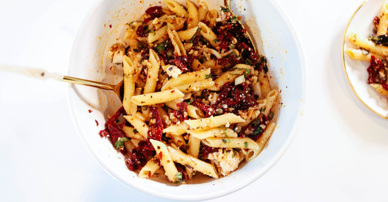 Healthy Sun Dried Tomato Pasta