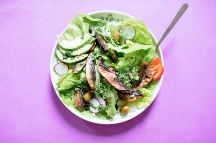 Portobello Mushroom Steak Salad | Nutrition Stripped